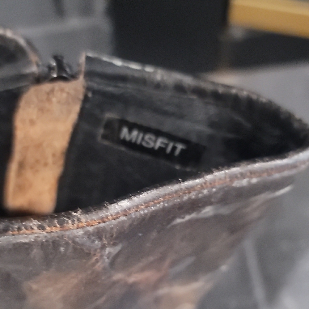 Bed Stu Distressed Black Ankle Boots - Picture 3 of 8